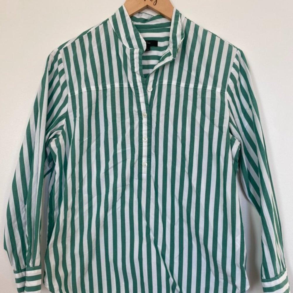 J. Crew Striped Blouse, Size 2 (Loose Fit)